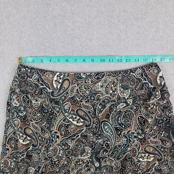 Vintage BEA Classics Skirt Womens Size 14 Paisley Print A Line Midi - Picture 7 of 8